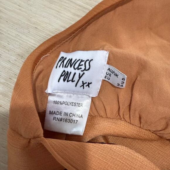 Princess Polly Paityn High Neck Halter Open Back Tie Back Crop Top Size 2 - Picture 5 of 5